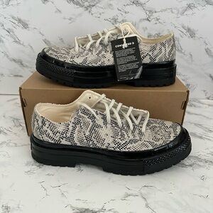 Converse Chuck 70 National Snake Print Oxford Barley Shoes A15045C Women Size 10